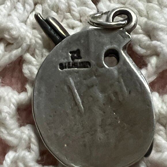 Vintage Paint Pallet Sterling Charm - Picture 3 of 3